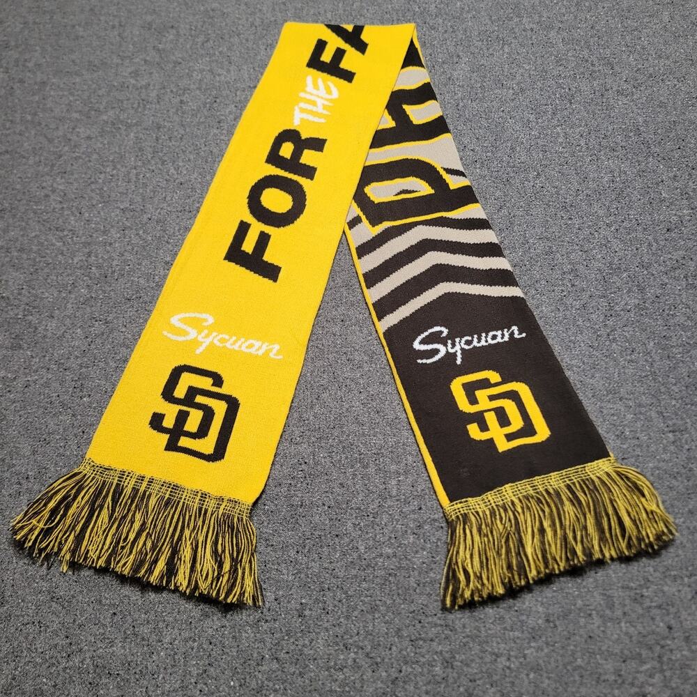 San Diego Padres Scarf Adult Brown Gold 2026 Opening Series For The Faithful SGA
